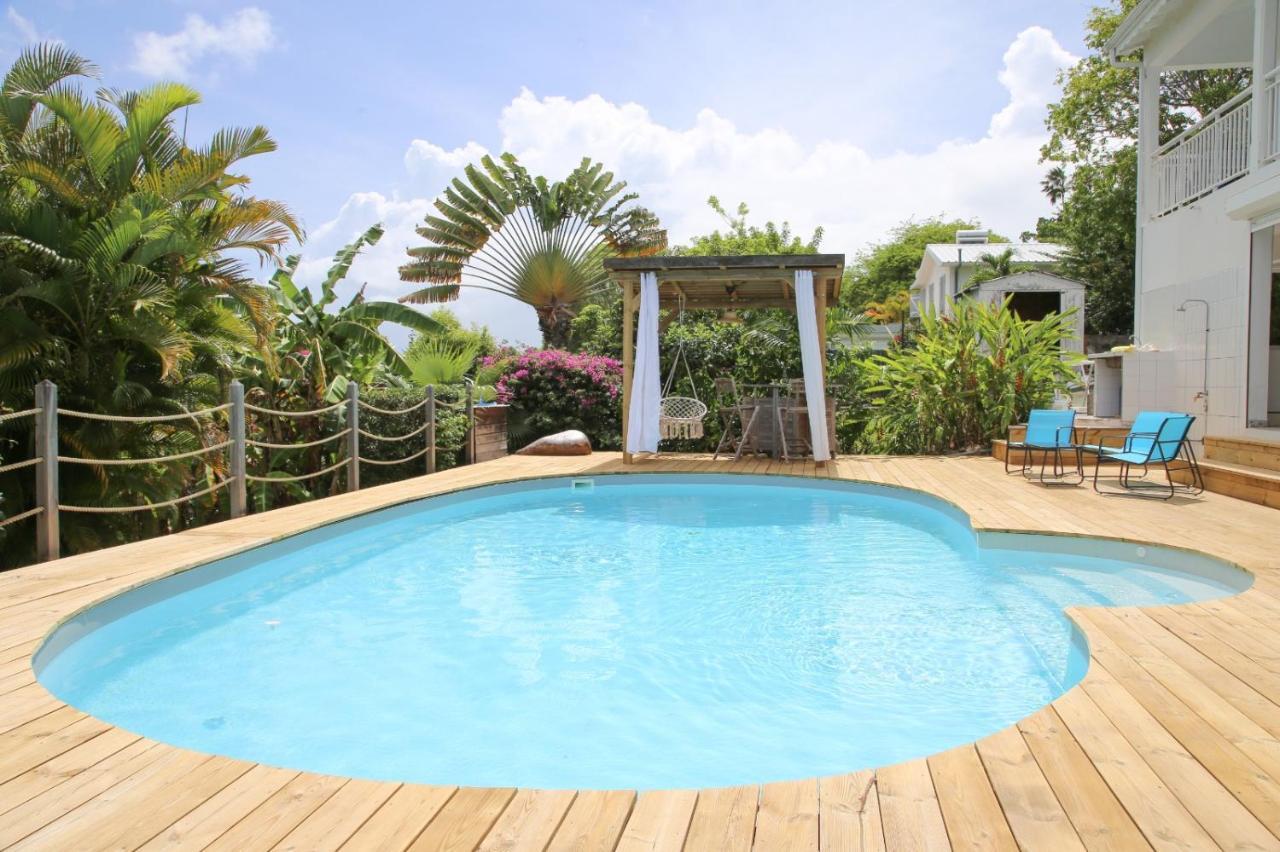 L Orchidee Bleue, Bas De Villa, Vue Mer, Piscine Privee แซนต์-อาน ภายนอก รูปภาพ
